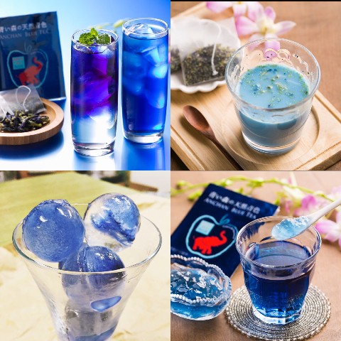 ◆神秘的なブルー◆青色りんごジャム＆青色紅茶